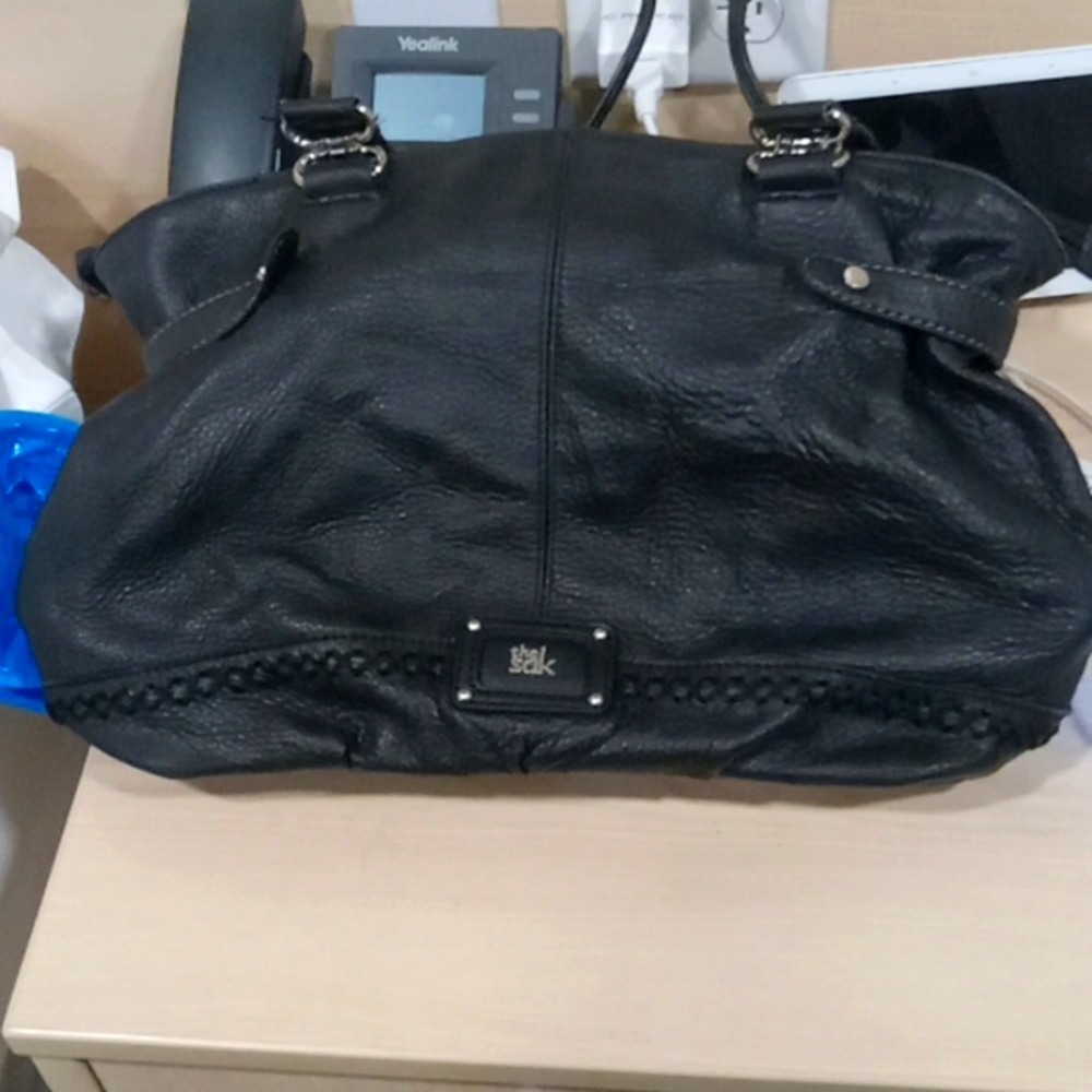 the Sak Black leather purse